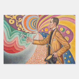 Paul Signac - Portrait of M Felix Feneon, Opus 217 Wrapping Paper Sheet