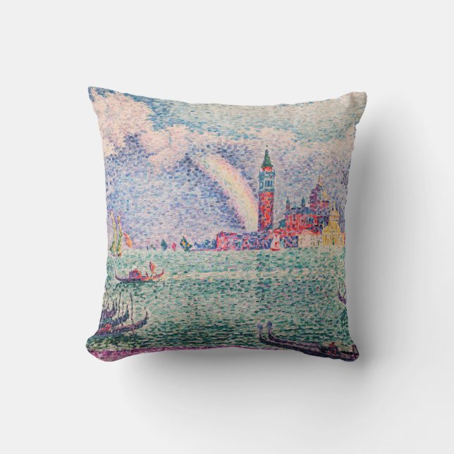 Paul Signac - Rainbow, Venice Cushion (Front)