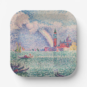 Paul Signac - Rainbow, Venice Paper Plate