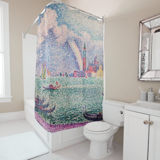 Paul Signac - Rainbow, Venice Shower Curtain (In Situ)