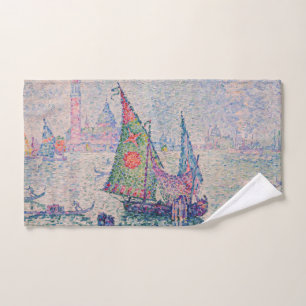 Paul Signac - The Green Sail Bath Towel Set