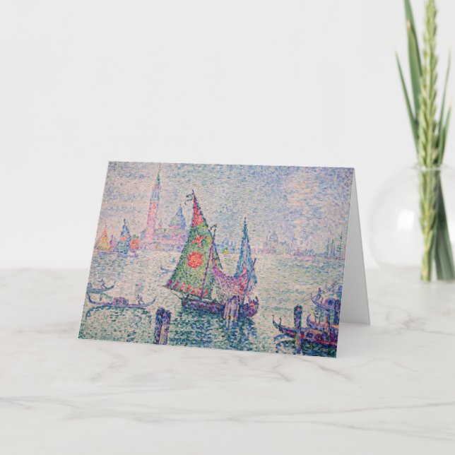 Paul Signac - The Green Sail Card (Front)