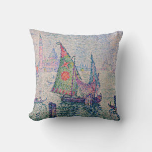 Paul Signac - The Green Sail Cushion