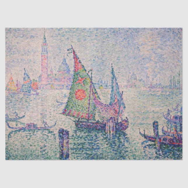 Paul Signac - The Green Sail Tissue Paper (Front)