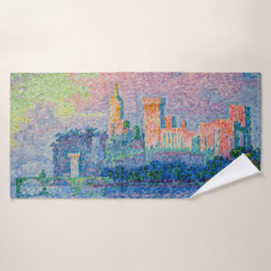 Paul Signac - The Papal Palace, Avignon Bath Towel Set