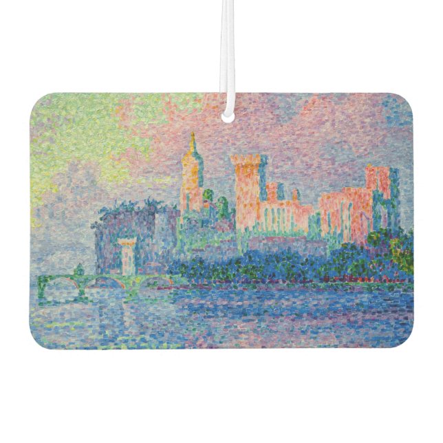 Paul Signac - The Papal Palace, Avignon Car Air Freshener (Front)