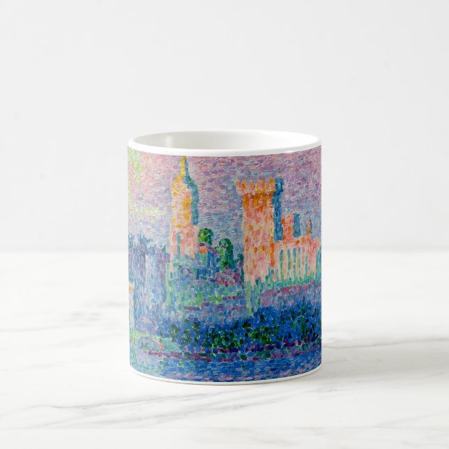 Paul Signac - The Papal Palace, Avignon Coffee Mug (Center)