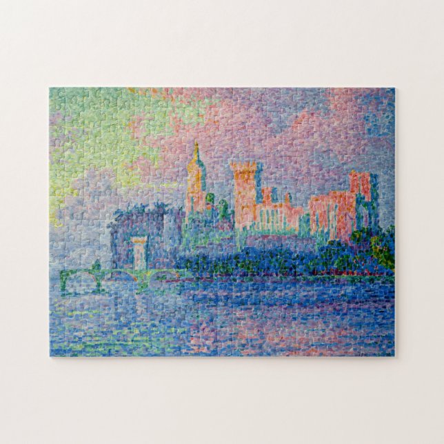 Paul Signac - The Papal Palace, Avignon Jigsaw Puzzle (Horizontal)