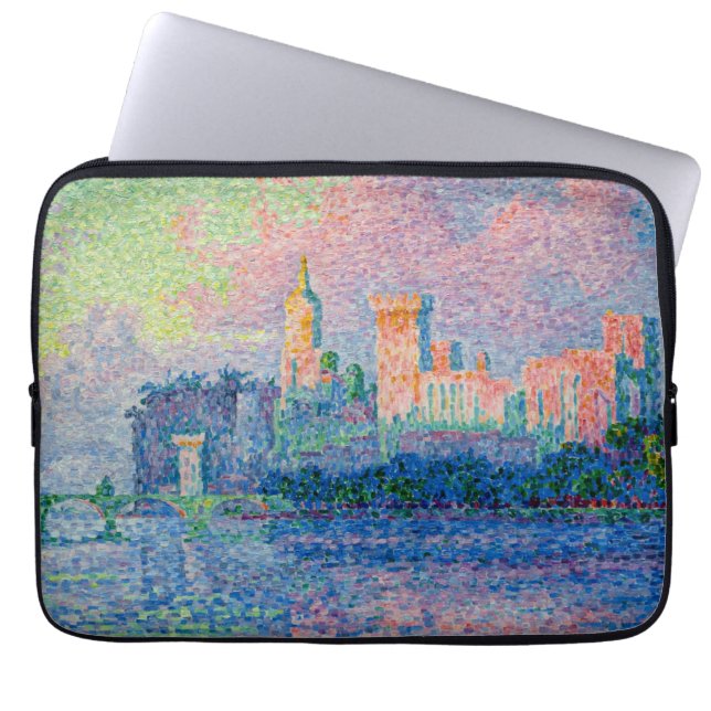 Paul Signac - The Papal Palace, Avignon Laptop Sleeve (Front)