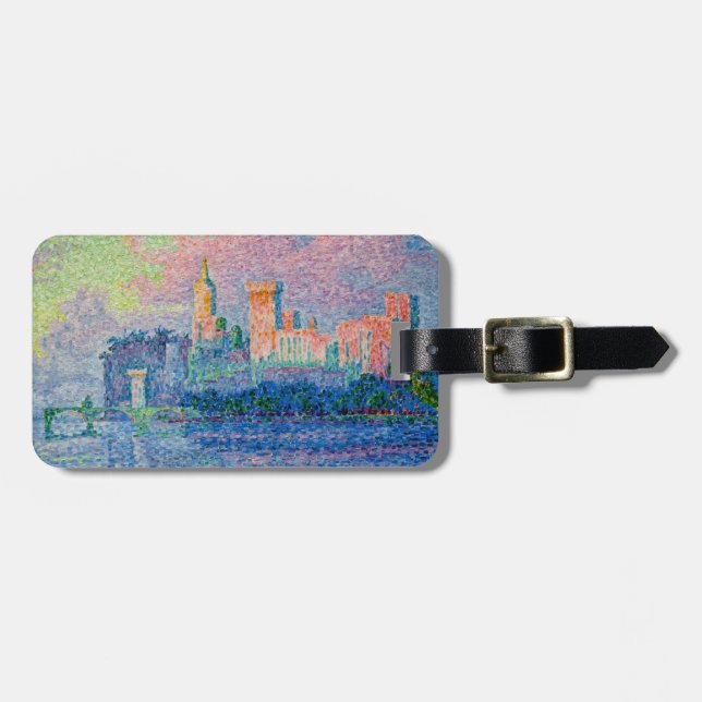 Paul Signac - The Papal Palace, Avignon Luggage Tag (Front Horizontal)