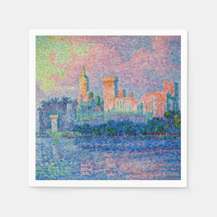 Paul Signac - The Papal Palace, Avignon Napkin