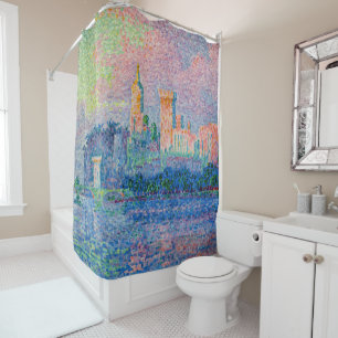 Paul Signac - The Papal Palace, Avignon Shower Curtain