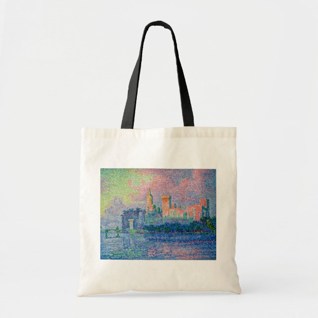 Paul Signac - The Papal Palace, Avignon Tote Bag (Front)