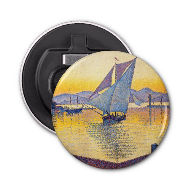 Paul Signac - The Port at Sunset, Opus 236 Bottle Opener (Front)