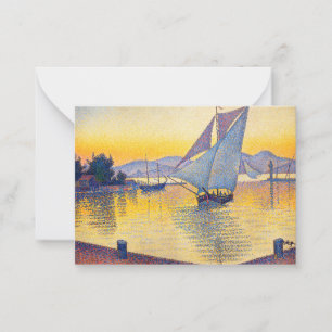 Paul Signac - The Port at Sunset, Opus 236 Card