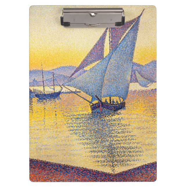 Paul Signac - The Port at Sunset, Opus 236 Clipboard (Front)