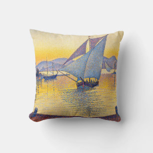 Paul Signac - The Port at Sunset, Opus 236 Cushion