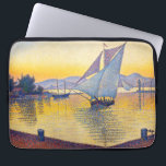 Paul Signac - The Port at Sunset, Opus 236 Laptop Sleeve<br><div class="desc">The Port at Sunset,  Opus 236 (Saint-Tropez) / Le Port au soleil couchant,  Opus 236 (Saint-Tropez) - Paul Signac,  Oil on Canvas,  1892</div>