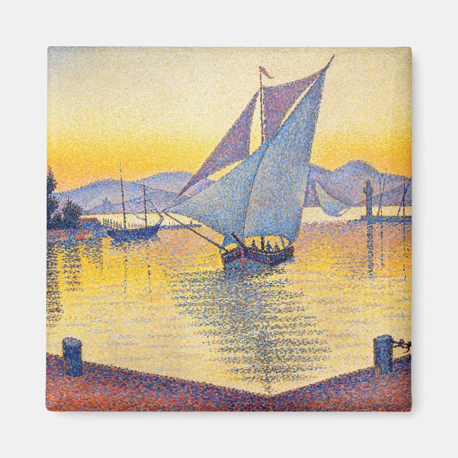 Paul Signac - The Port at Sunset, Opus 236 Magnet (Front)