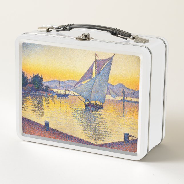 Paul Signac - The Port at Sunset, Opus 236 Metal Lunch Box (Front)