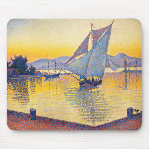 Paul Signac - The Port at Sunset, Opus 236 Mouse Mat