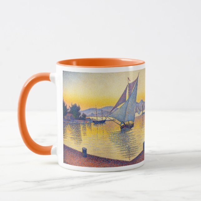 Paul Signac - The Port at Sunset, Opus 236 Mug (Left)