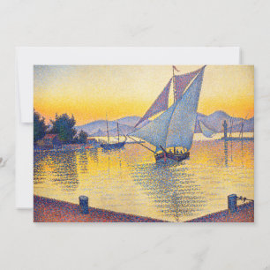 Paul Signac - The Port at Sunset, Opus 236 Thank You Card