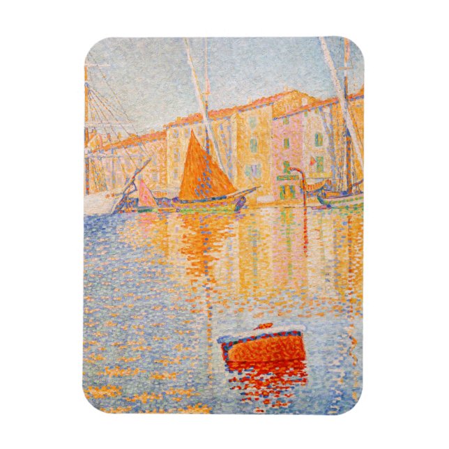 Paul Signac - The Red Buoy, Saint-Tropez Magnet (Vertical)
