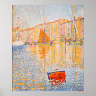 Paul Signac - The Red Buoy, Saint-Tropez Poster