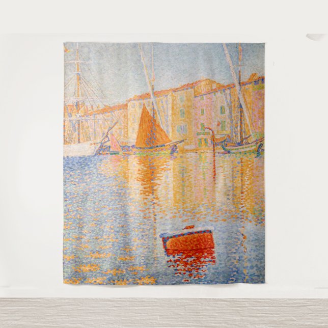 Paul Signac - The Red Buoy, Saint-Tropez Tapestry (Front)