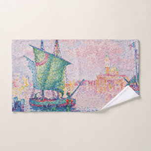 Paul Signac - Venice, The Pink Cloud Bath Towel Set
