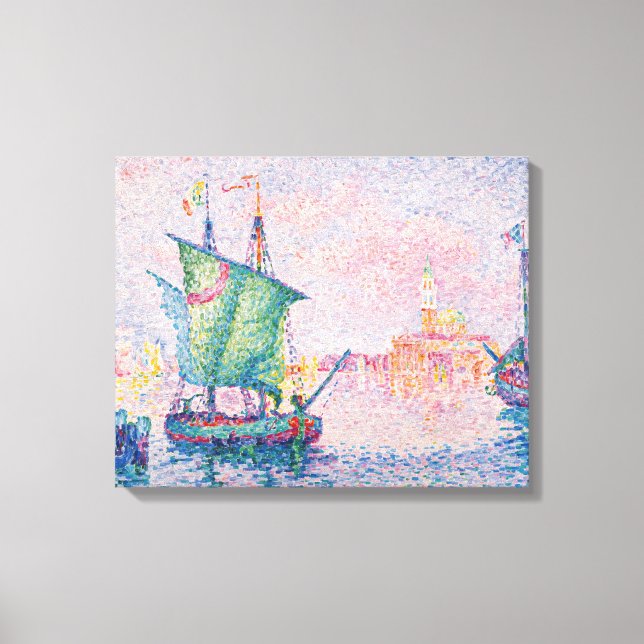 Paul Signac - Venice, The Pink Cloud Canvas Print (Front)