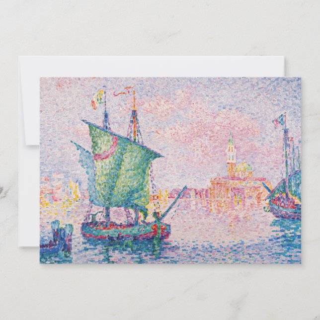 Paul Signac - Venice, The Pink Cloud Invitation (Front)