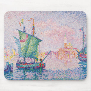 Paul Signac - Venice, The Pink Cloud Mouse Mat