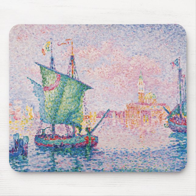 Paul Signac - Venice, The Pink Cloud Mouse Mat (Front)