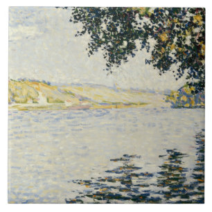Paul Signac - View of the Seine at Herblay Tile
