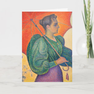 Paul Signac - Woman with a Parasol Card