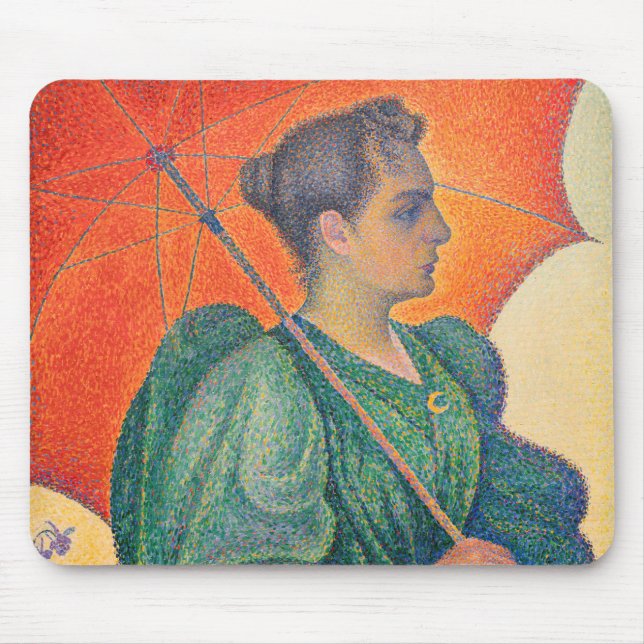 Paul Signac - Woman with a Parasol Mouse Mat (Front)