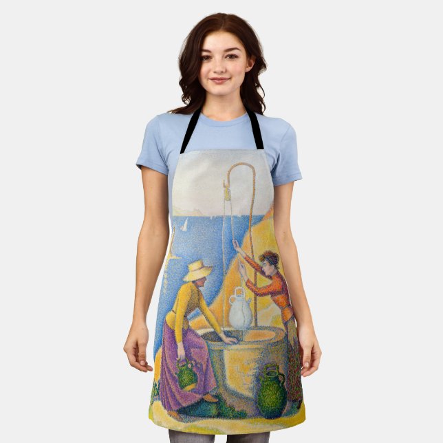 Paul Signac - Women at the Well Apron (Worn)