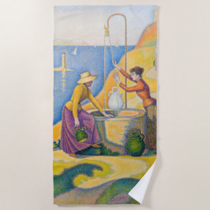 Paul Signac - Women at the Well Beach Towel