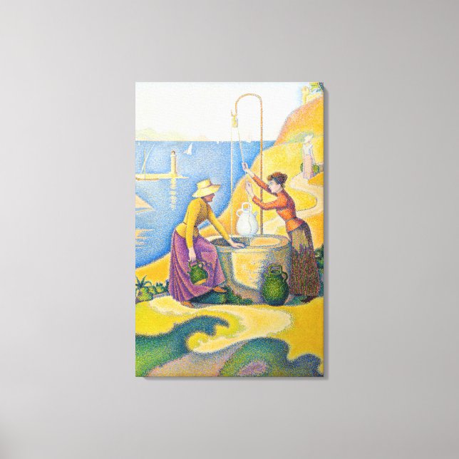 Paul Signac - Women at the Well Canvas Print (Front)