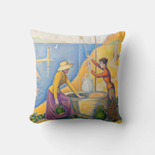 Paul Signac - Women at the Well Cushion