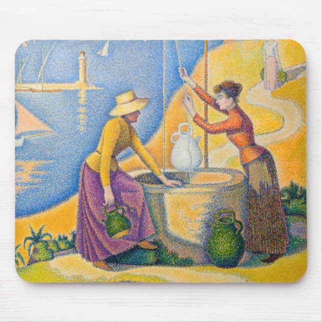 Paul Signac - Women at the Well Mouse Mat (Front)