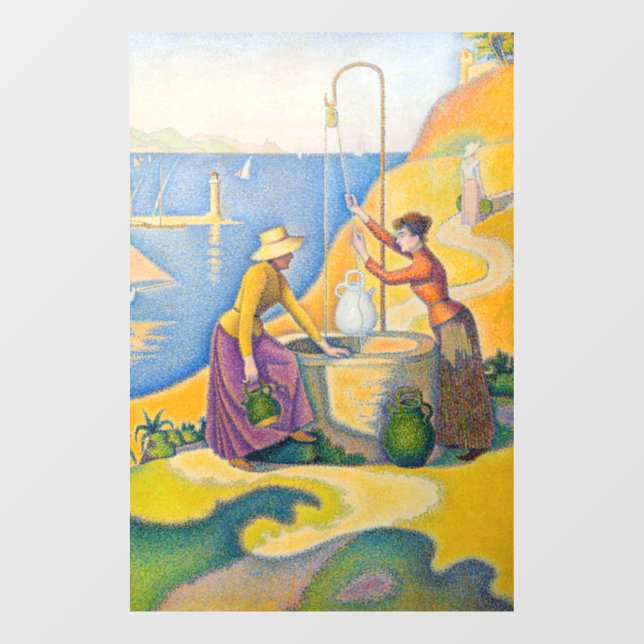 Paul Signac - Women at the Well Window Cling (Sheet)