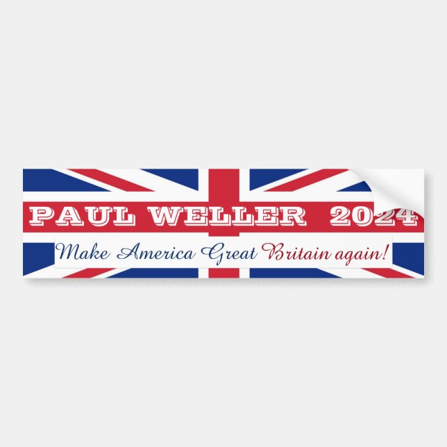 Paul Weller 2024 Bumper Sticker (Front)