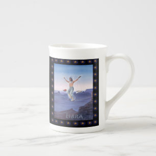 Paul Whitehead Astrological Libra Bone China Mug