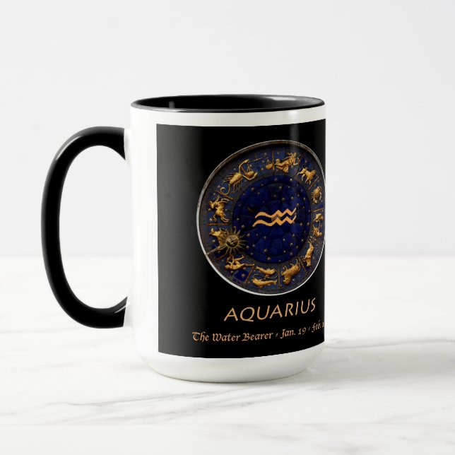 Paul Whitehead Astrological Mug Aquarius (Left)