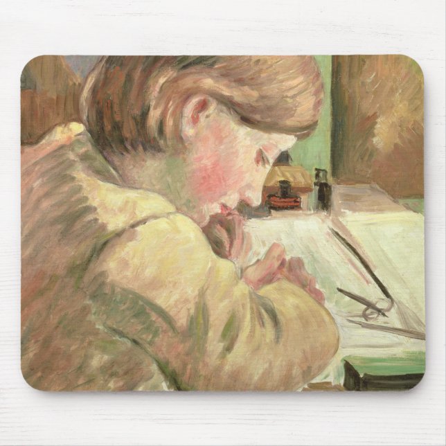 Paul Writing, c.1894 (oil on canvas) Mouse Mat (Front)