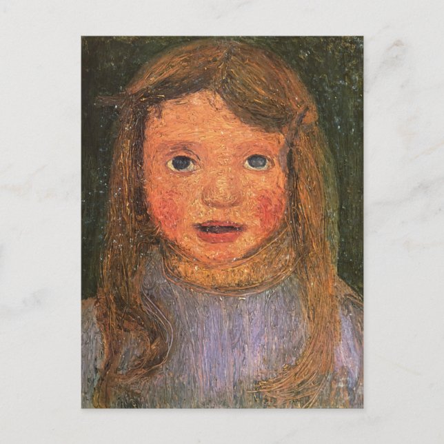 Paula Modersohn-Becker- Head of a little girl Postcard (Front)