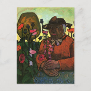 Paula Modersohn-Becker- Old Woman in the Garden Postcard